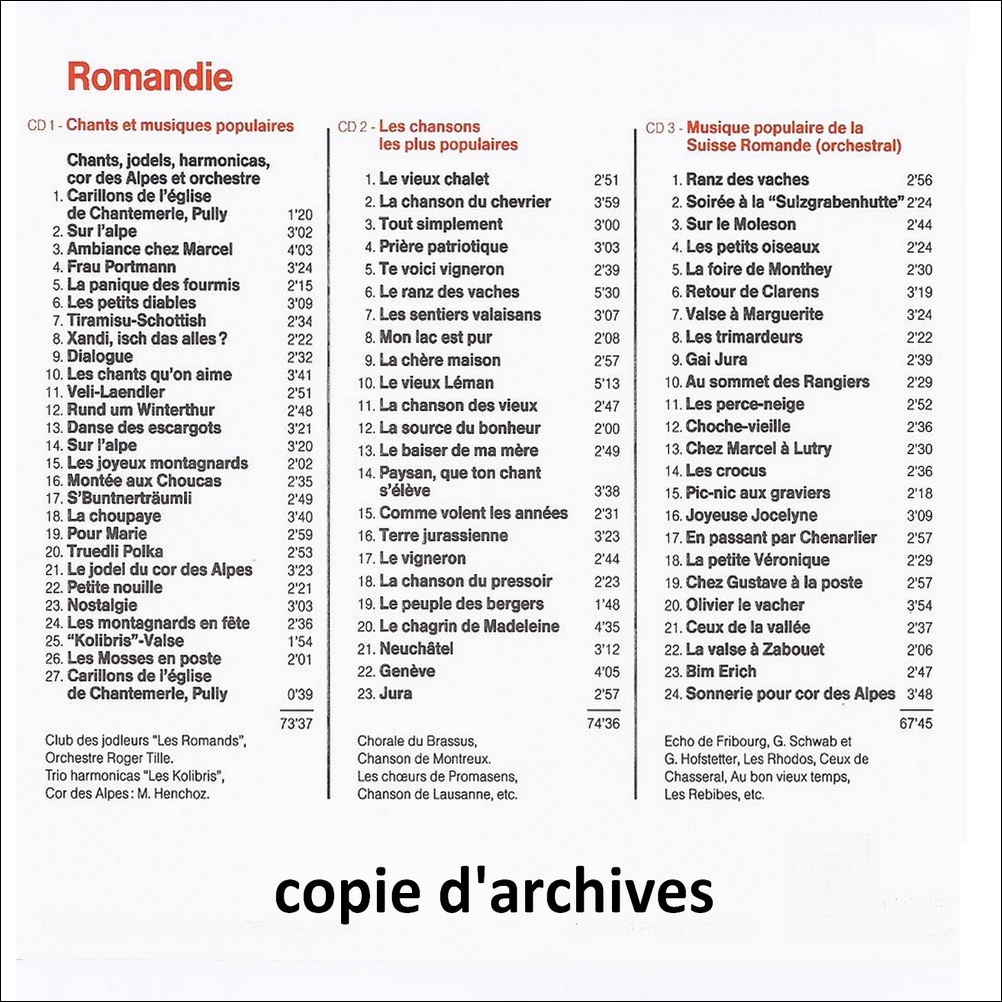 Romandie - Coffret 3 CD – Image 2